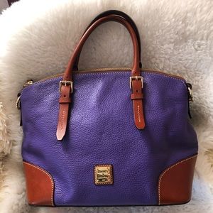 Dooney & Bourke Purple Pebble Grain Satchel